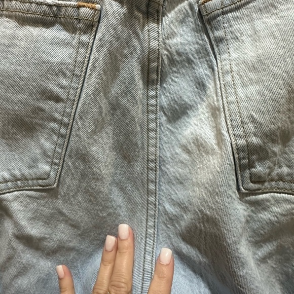 Abercrombie & Fitch Women's Light Wash 90s Midrise Straight Leg Jeans 14s - Picture 8 of 10